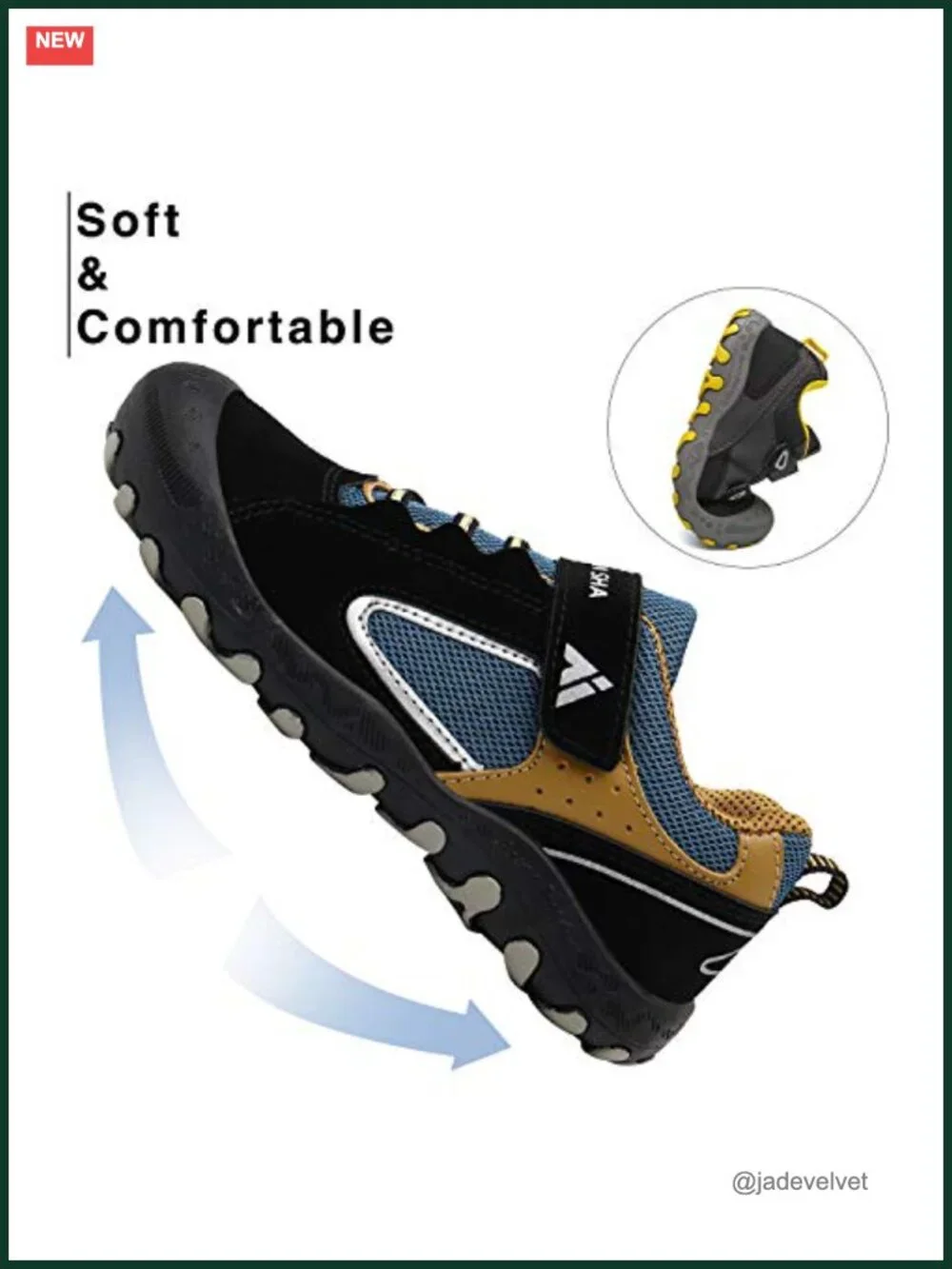 Kids Hiking Boots Toddler Boys Girls Outdoor Trail Sneakers Anti-Collision